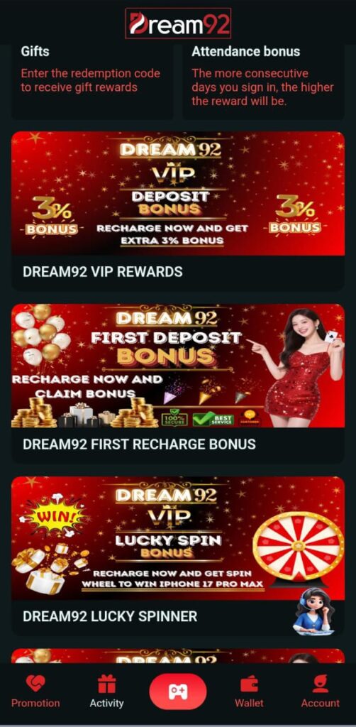 Dream92 Game