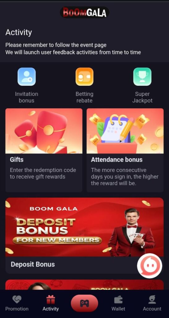 BOOM GALA Game