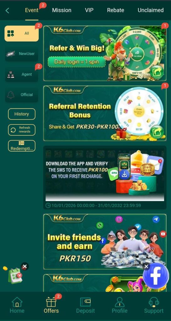K6 Club Game