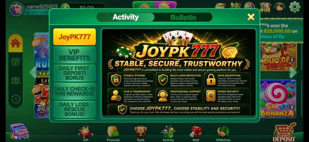 JOYPK777 Game