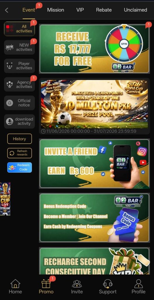 92Bar Game